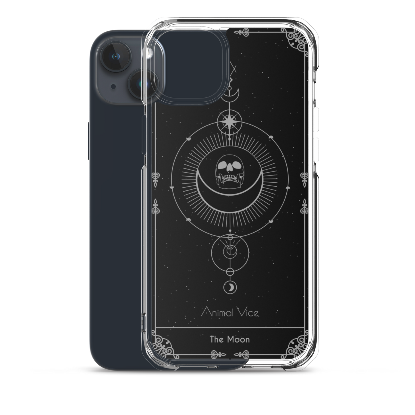 The Moon Black iPhone Case