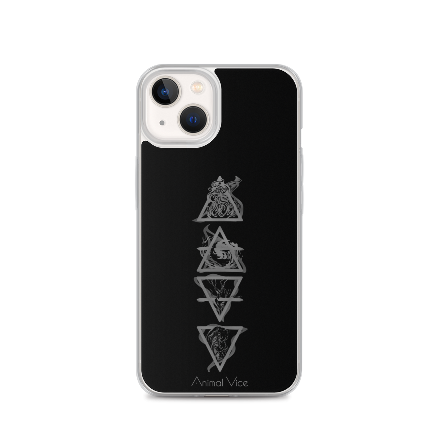 Elements Black iPhone Case