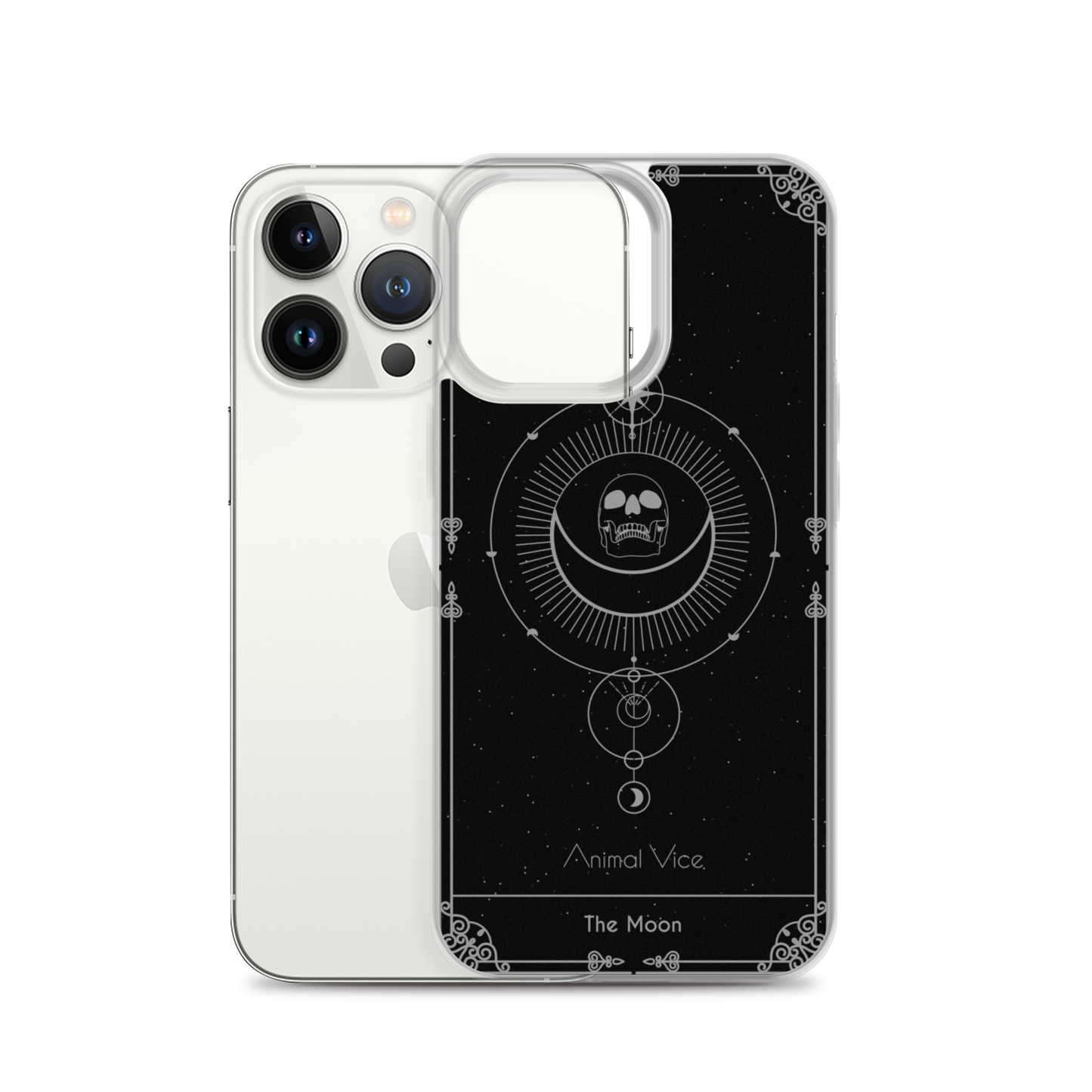 The Moon Black iPhone Case