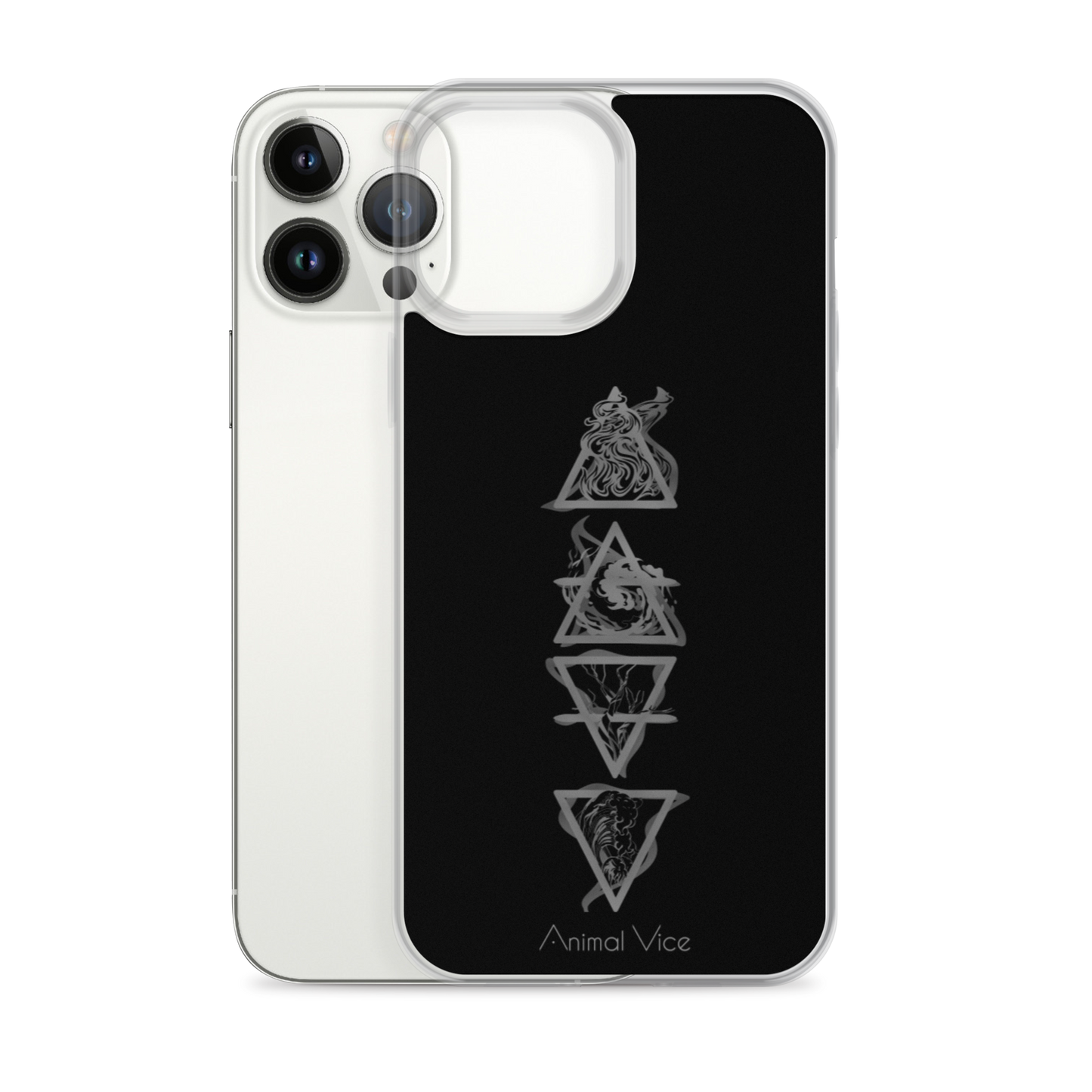 Elements Black iPhone Case