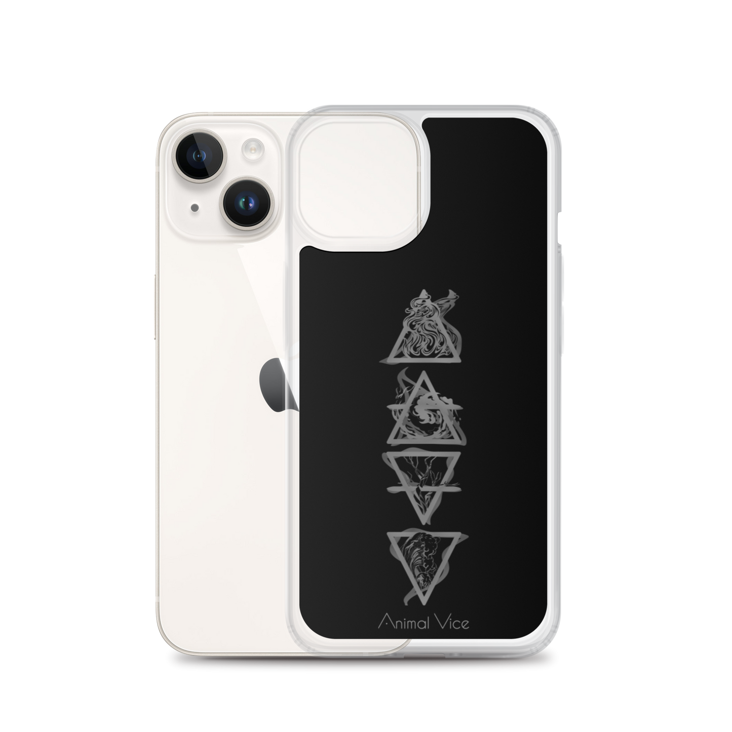 Elements Black iPhone Case