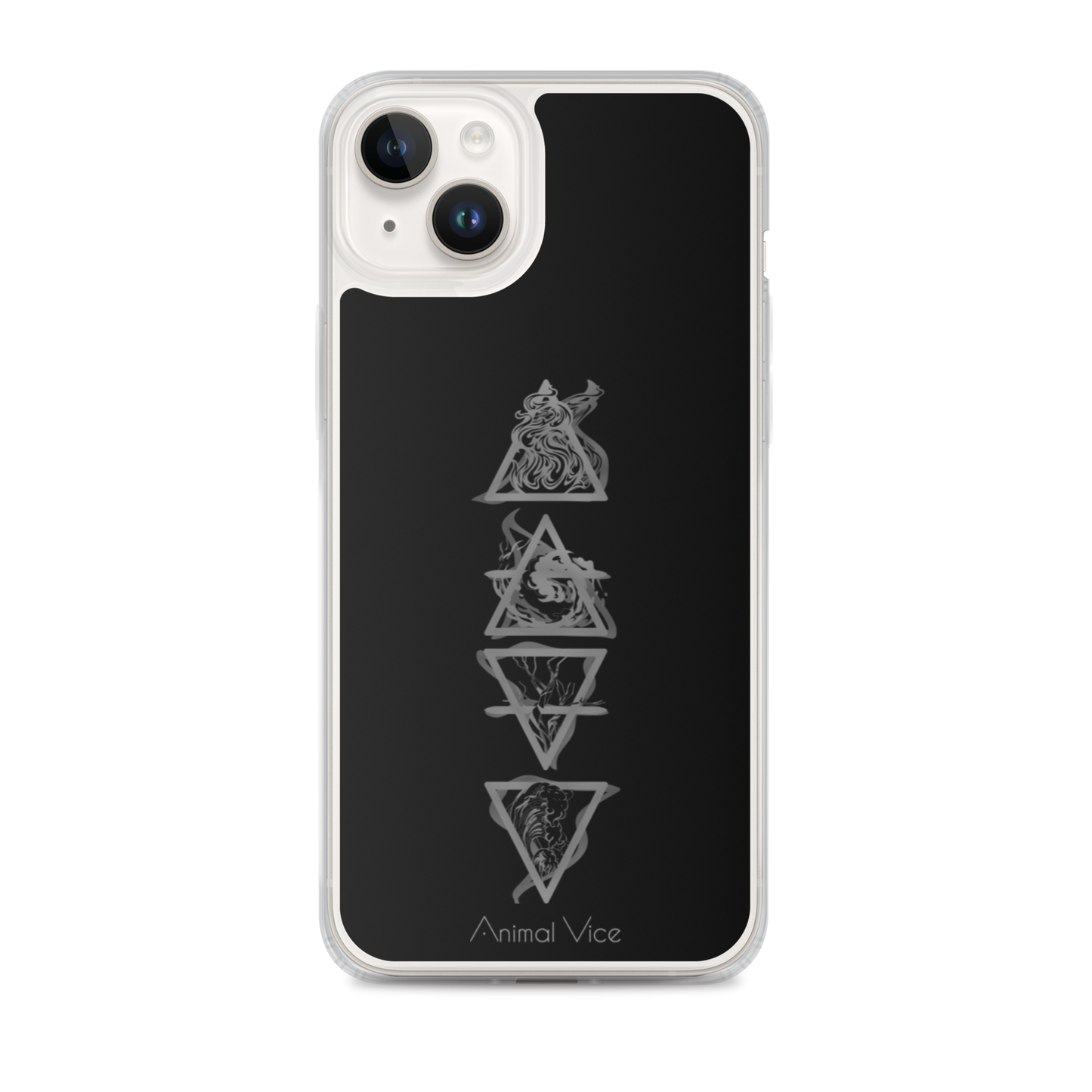Elements Black iPhone Case