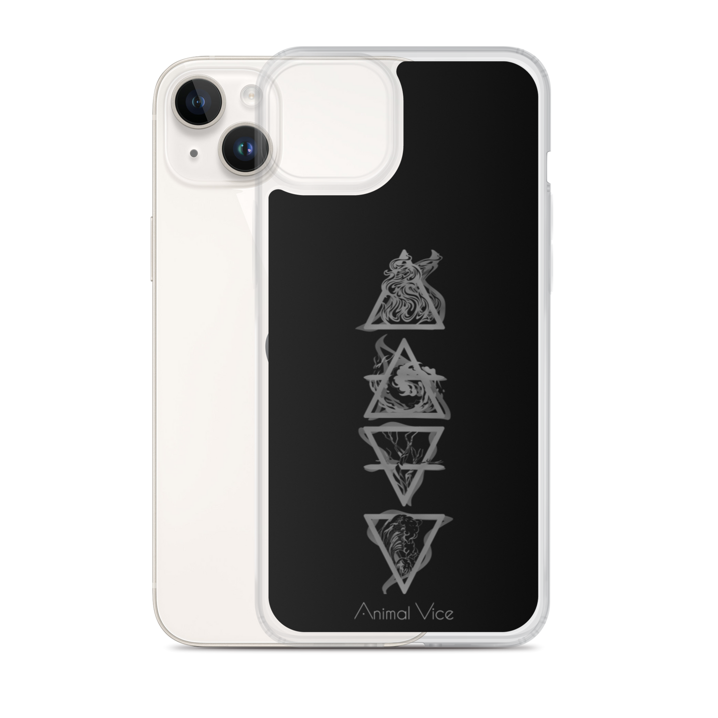 Elements Black iPhone Case