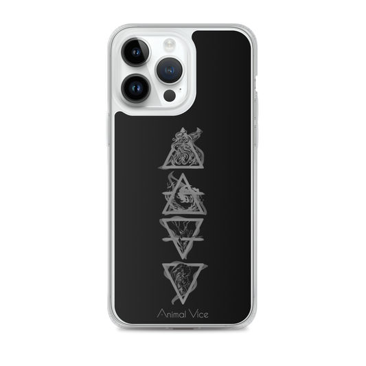 Elements Black iPhone Case
