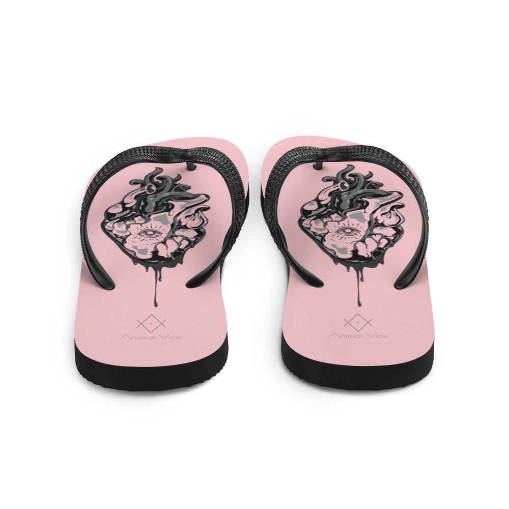 Oculi Cordis | Alternative Pink Flip-Flops for the beach