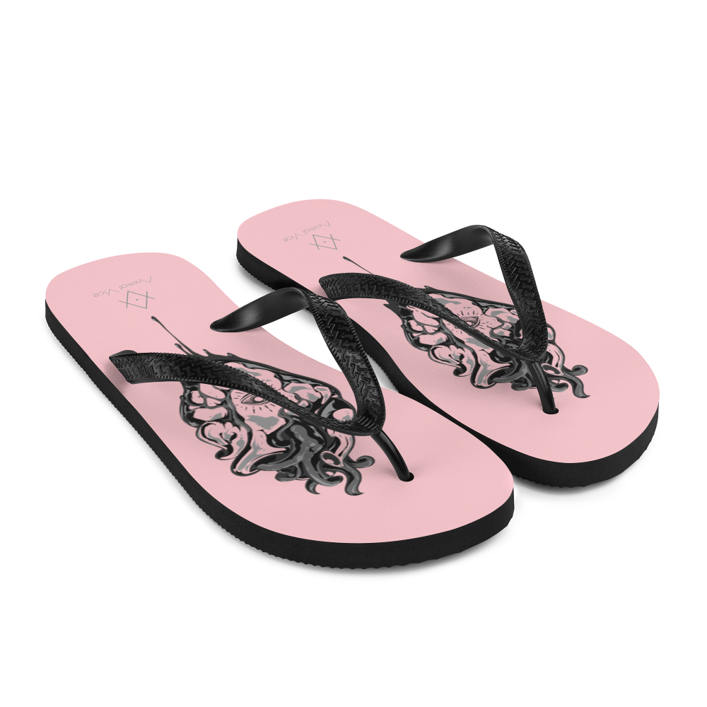Oculi Cordis | Alternative Pink Flip-Flops for the beach