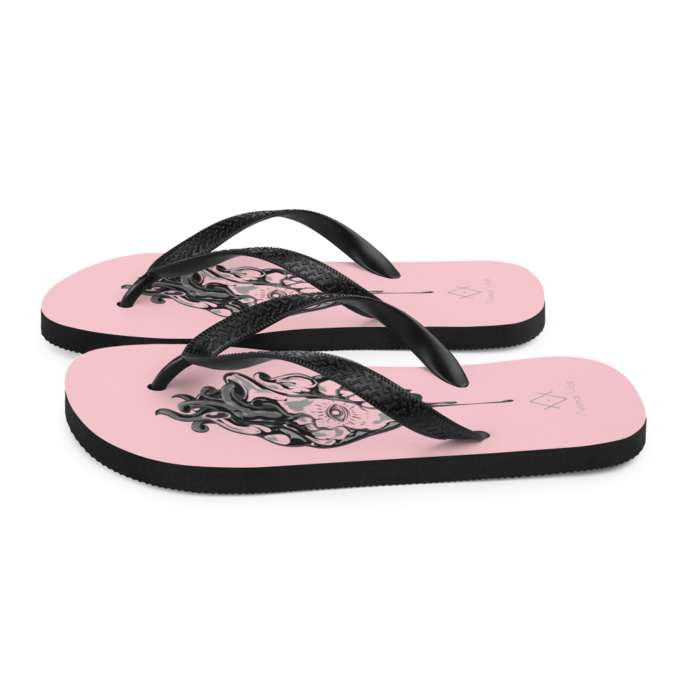 Oculi Cordis | Alternative Pink Flip-Flops for the beach