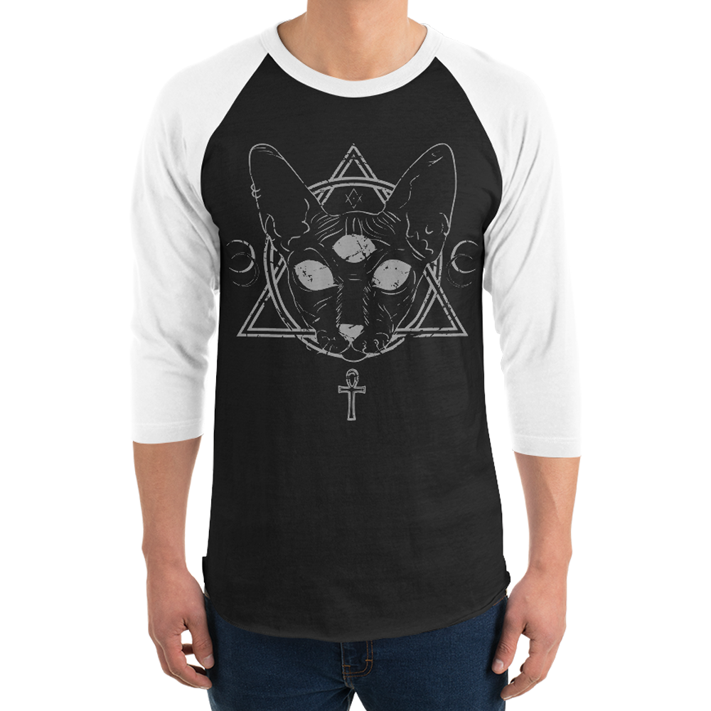 Diaboli Catus Playera Raglán Manga 3/4