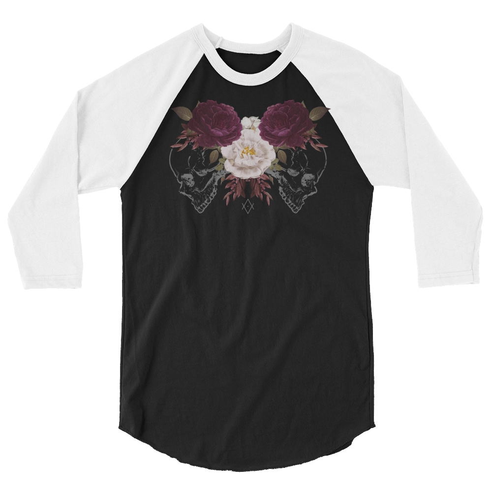 Dead Rose | Alternative 3/4 Sleeve Raglan T-Shirt