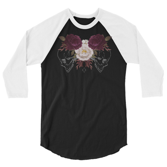 Dead Rose | Alternative 3/4 Sleeve Raglan T-Shirt