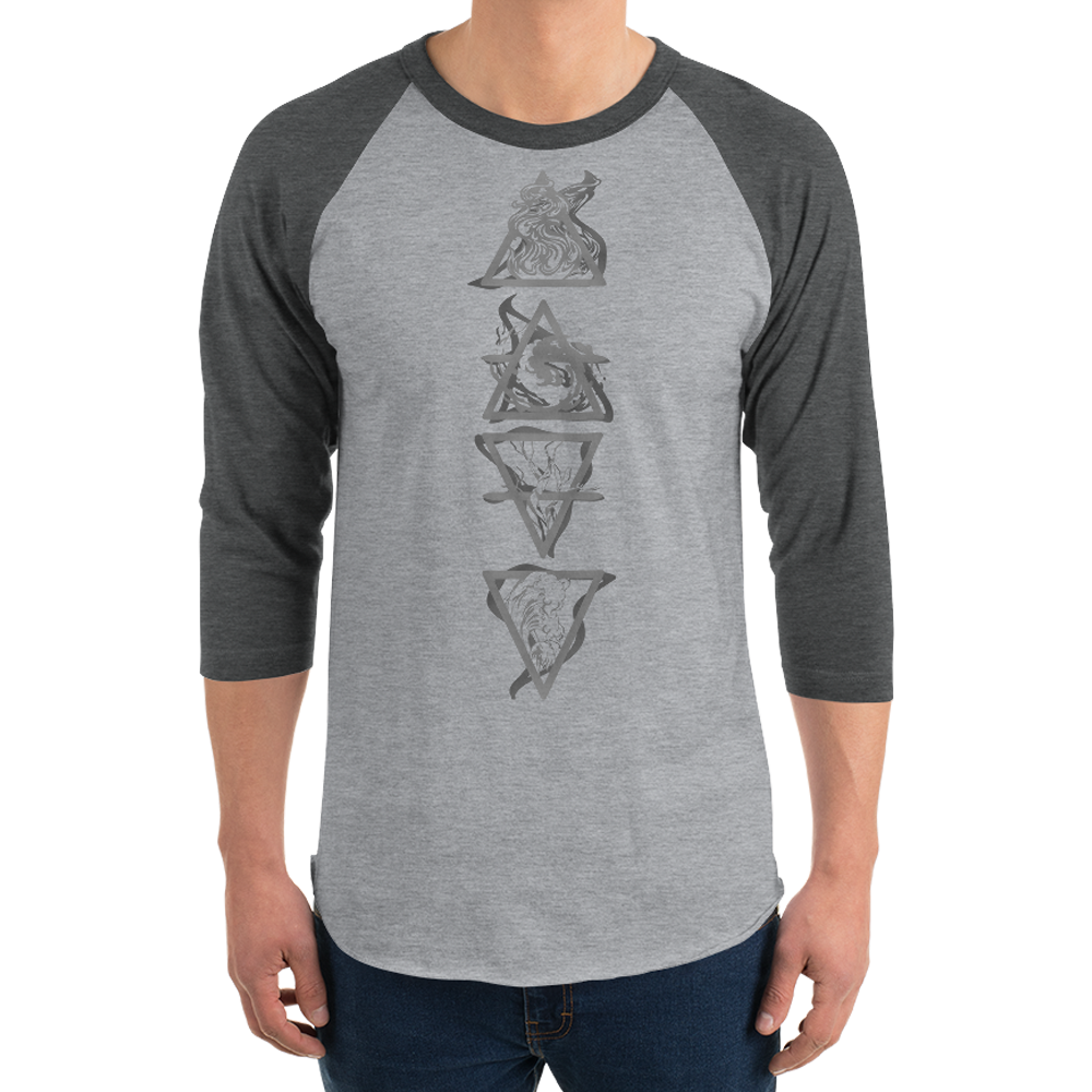 Elements Playera Raglán Manga 3/4