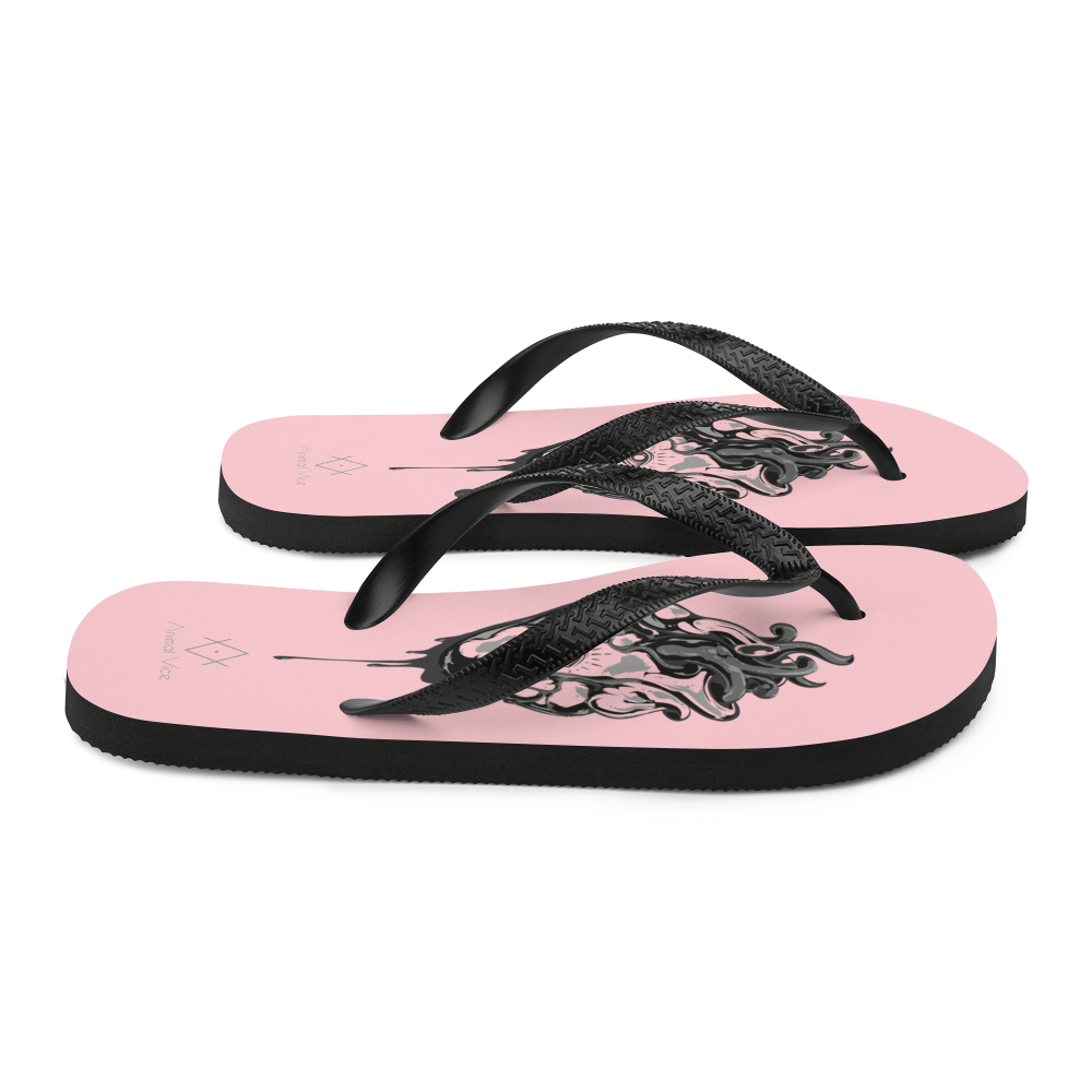 Oculi Cordis | Alternative Pink Flip-Flops for the beach