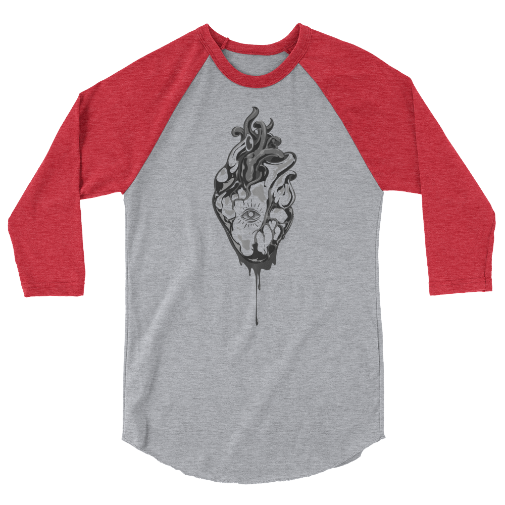 Oculi Cordis | Alternative 3/4 Sleeve Raglan T-Shirt