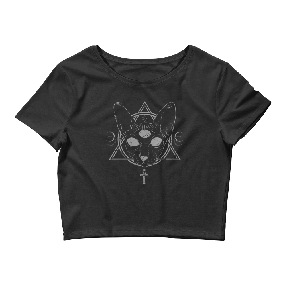 Diaboli catus | Alternative Crop Top T-Shirt