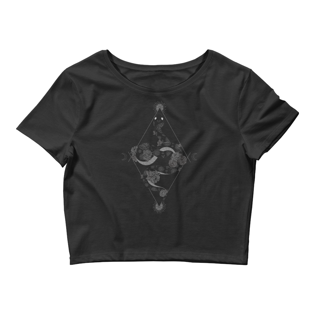 Serpent | Alternative Crop Top T-Shirt