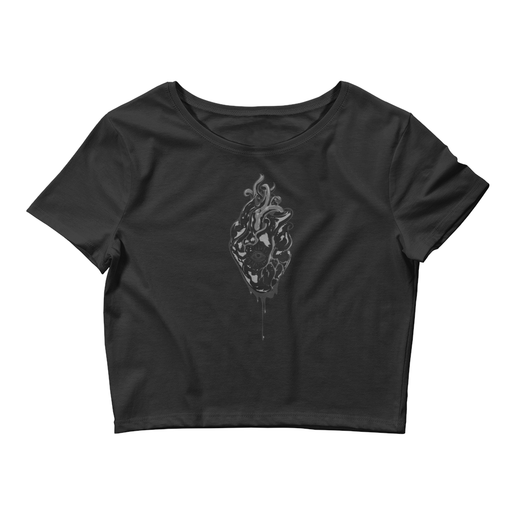 Oculi Cordis | Alternative Crop Top T-Shirt